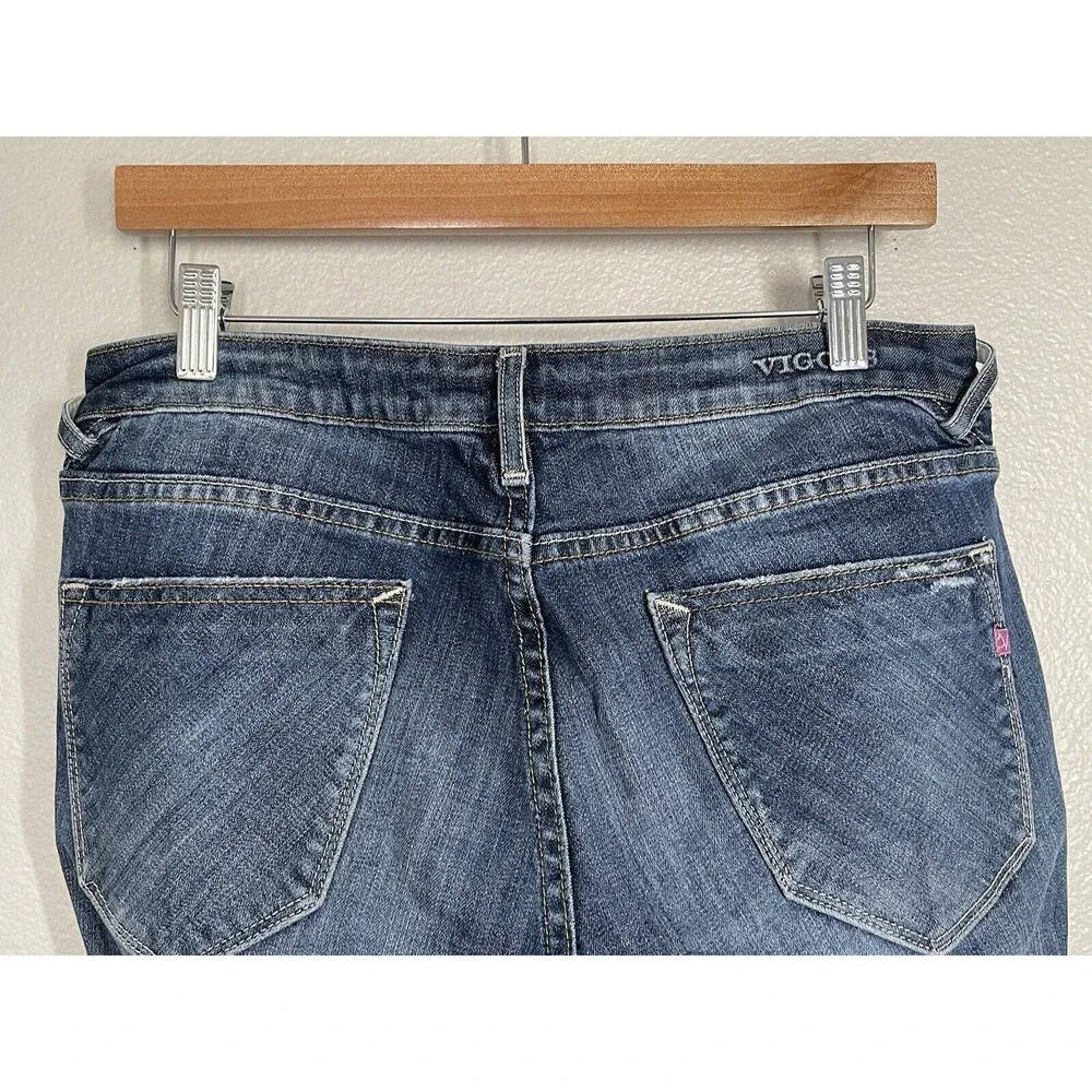 Vigoss The Thompson Tomboy Skinny Jeans Size 29/27 Blue Stretch Denim Low‎ Rise